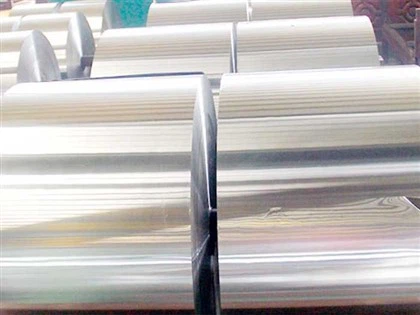 Lámina de aluminio brillante de doble cara